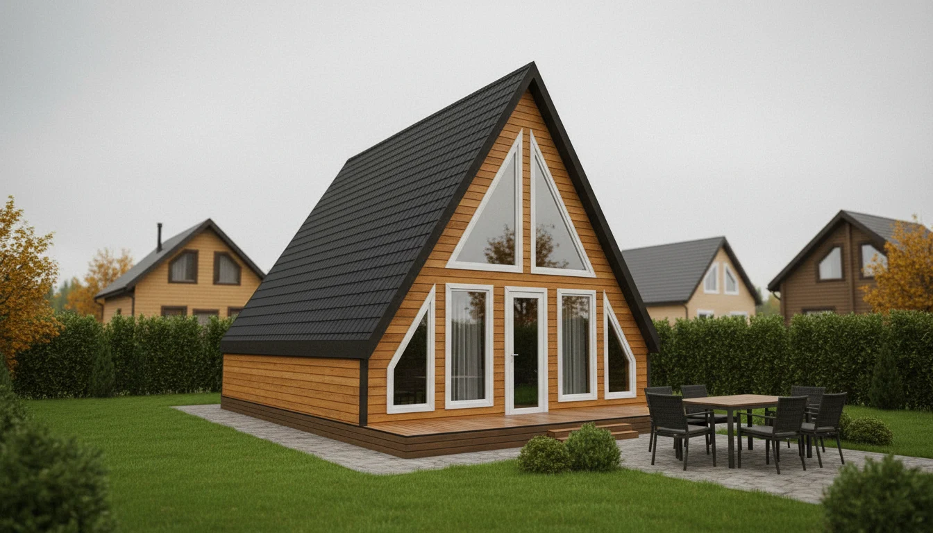 Дом A-Frame «Коробицыно» — визуализация